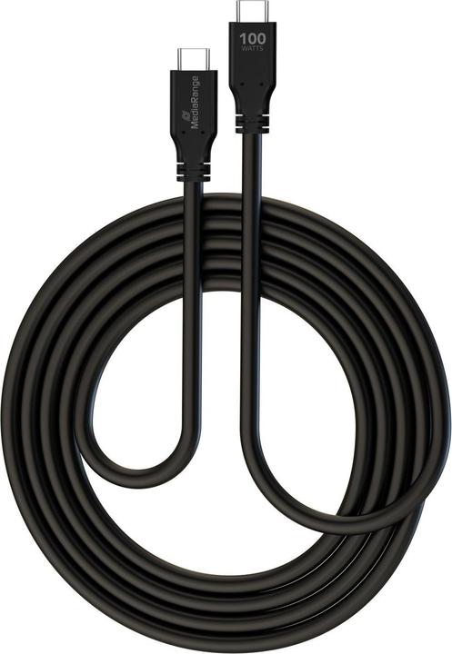 Produktbild MediaRange Lade- & Datenkabel USB-C E-Mark-Chip 10Gbit/s 3m (3 m, USB 3.2, 100 W)