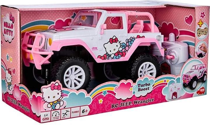Actual product image Dickie Hello Kitty RC Jeep Wrangler 1:16