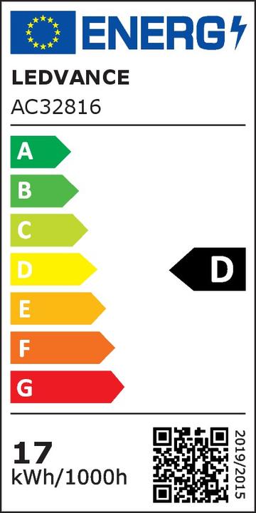 Energie-Label Osram Led Retrofit Classic Globe125 (E27, 17 W, 2452 lm, 1 x, D)