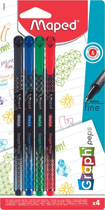 Maped Graph'Peps Deco 4 pièces (Diverses couleurs, 4 x)