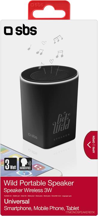 Image du produit SBS Haut-parleurs sans fil pour iPhone, smartphone, téléphone portable et tablette (5 h, Fonctionnement sur batterie)
