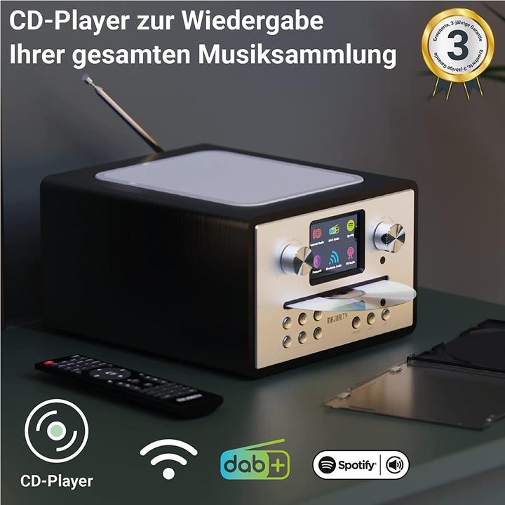 Produktbild Majority UKW-Radio & CD Player (FM, DAB+, Bluetooth, WLAN)
