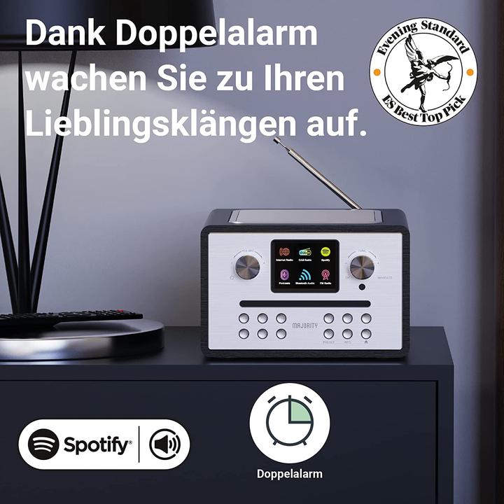Produktbild Majority UKW-Radio & CD Player (FM, DAB+, Bluetooth, WLAN)