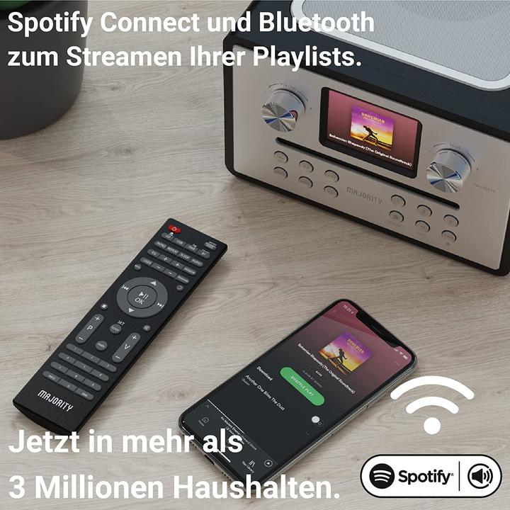 Produktbild Majority UKW-Radio & CD Player (FM, DAB+, Bluetooth, WLAN)