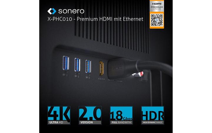 Actual product image Sonero HDMI (Typ A) — HDMI (Typ A) (0.50 m, HDMI)