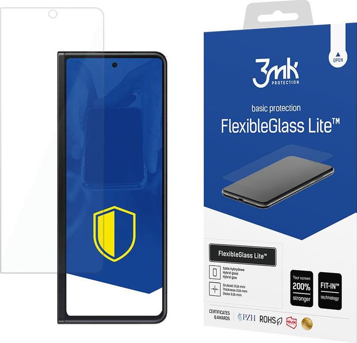 Actual product image 3MK FlexibleGlass Lite for Samsung Galaxy Z Fold 3 5G (1 Piece, Samsung Galaxy Z Fold3)