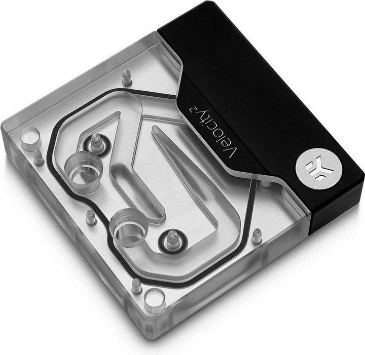 Actual product image EKWB EK Quantum Velocity² Direct Die D-RGB - 1700 Nickel + Acrylic