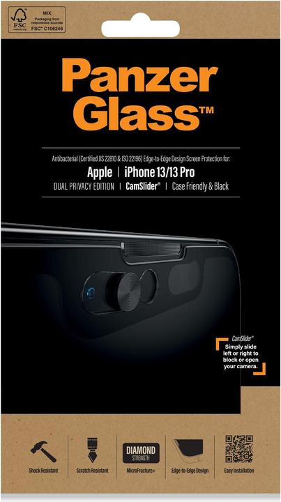 Immagine prodotto PanzerGlass CamSlider Privacy (1 Pezzo/i, Apple iPhone 13)