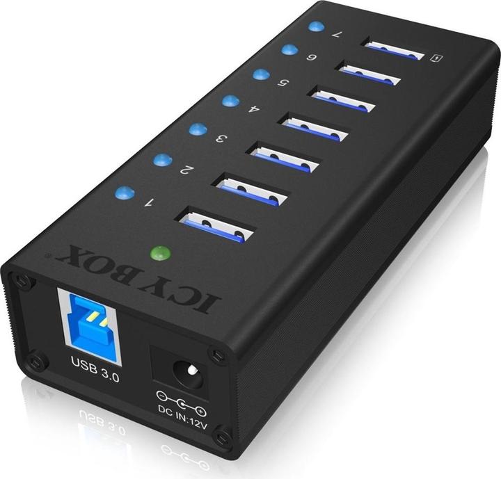 Produktbild Icy Box Ib-Ac618 (USB-B, 7 Ports)