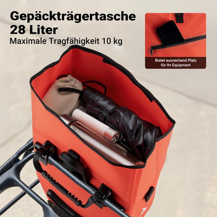 Produktbild Wiltec Gepäckträgertasche (28 l, Gepäckträgertasche)