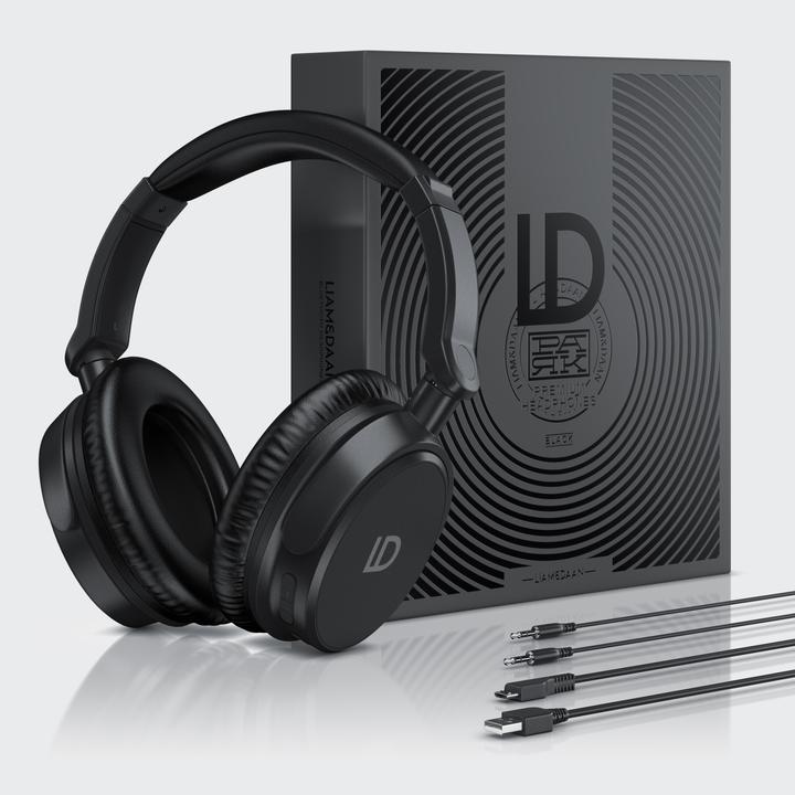 Actual product image Liam & Daan Wireless OnEar Headset, Wireless BT Headphone with Battery & 3.5mm AUX (No noise cancelling, 20 h, Wireless)