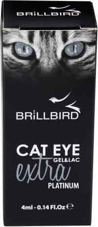 Actual product image BrillBird Cat Eye Extra Platinum 4ml (Extra Platinum, Gel-Effect Nail Polish)