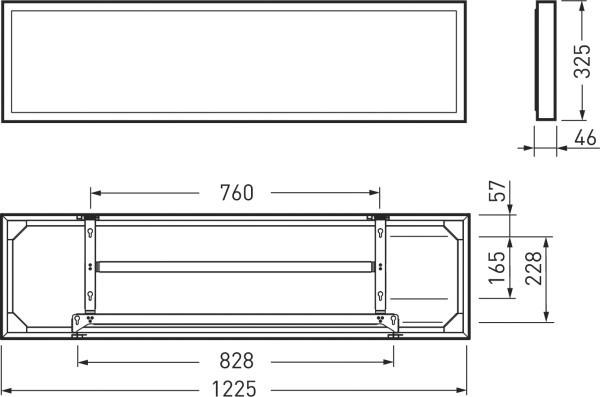 Actual product image Trilux LED Surface Mounted Luminaire 840, DALI 2350 G3 D2 #7755951 (4000 lm)