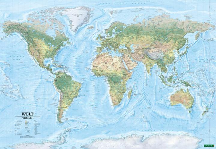 Immagine prodotto Mappa del mondo XXL, fisica, 1:15.000.000, poster, freytag & berndt