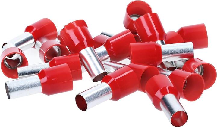 Produktbild Kalitec 50 Stück AE3518RT Aderendhülsen isoliert 35mm² 18mm lang rot I Made in Germany I Industriequ