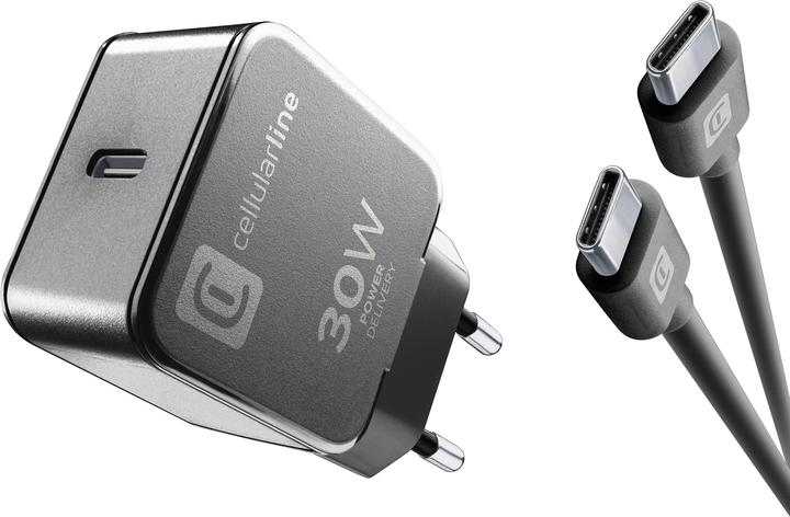Produktbild Peter Jäckel Cellularline USB-C Charger Kit für Motorola/ Google 30W PD Black (30 W)