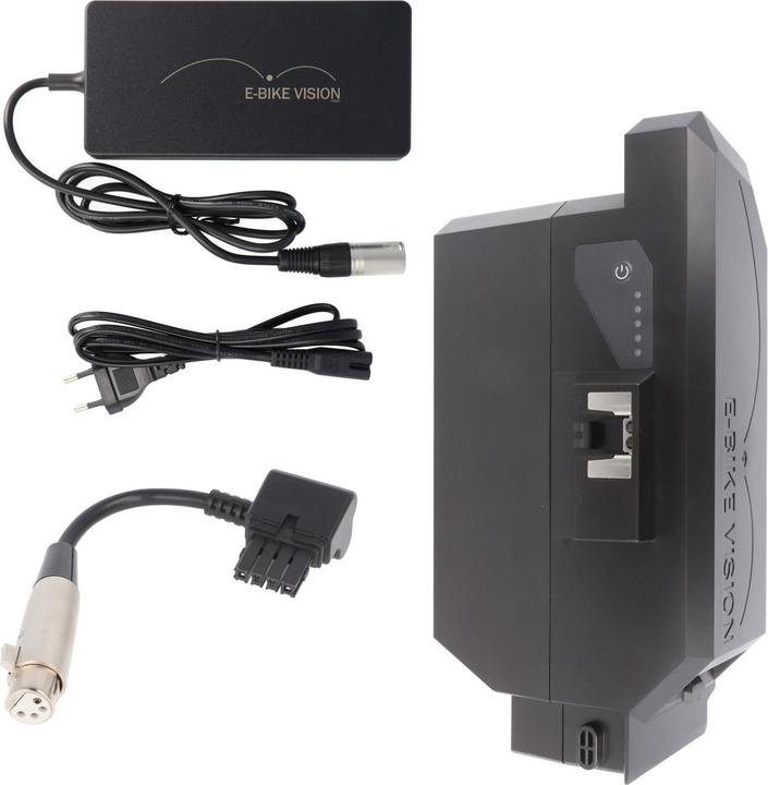 Immagine prodotto E-Bike-Vision Set di batterie Panasonic Next Generation versione 36V 19Ah 691Wh + caricatore rapido 4A/36V (691 Wh, Batteria E-Bike)