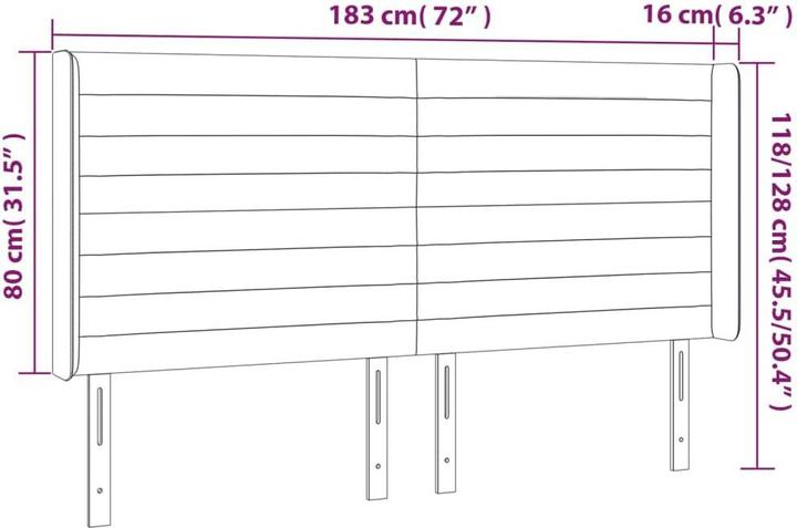 Actual product image VidaXL Nathanael (183 x 16 x 128 cm)
