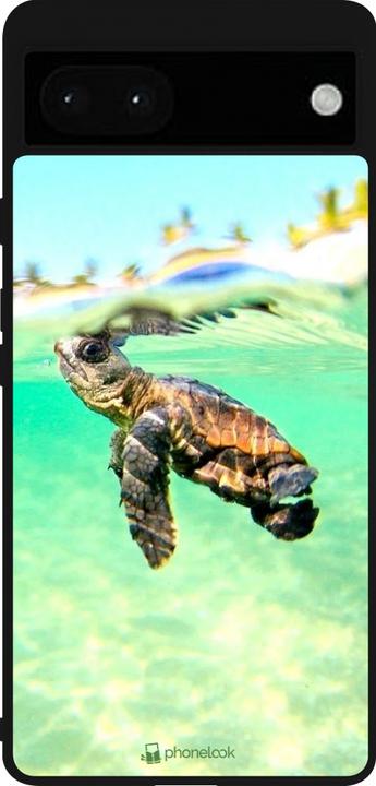 Image du produit PhoneLook Coque Silicone rigide noir Turtle Underwater (Google Pixel 6a)