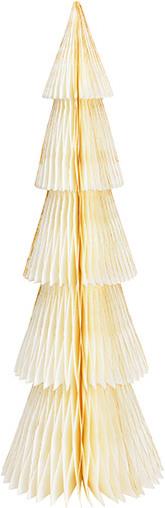 G. Wurm Aufsteller Tannenbaum Honeycomb mit Glitter aus Papier/Pappe weiss (B/H/T) 20x60x20cm