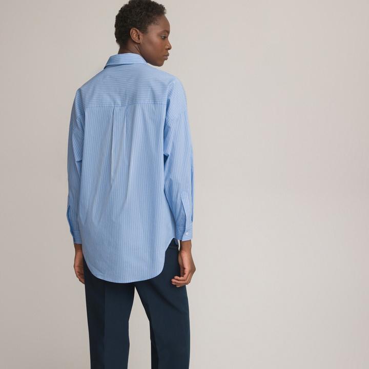 Image du produit La Redoute Collections Blouse ample à manches longues et à rayures (38)