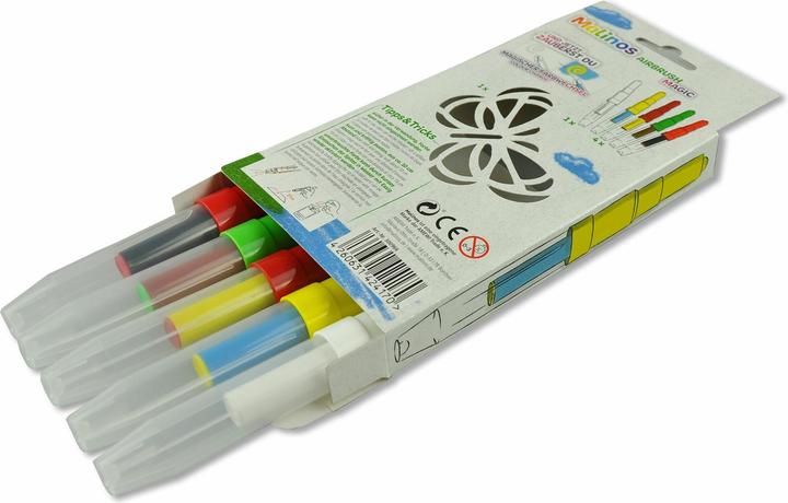 Produktbild Malinos Airbrush Stifte Magic Butterfly 5Farben+Schablone 5+ (multicolour, 5 x)