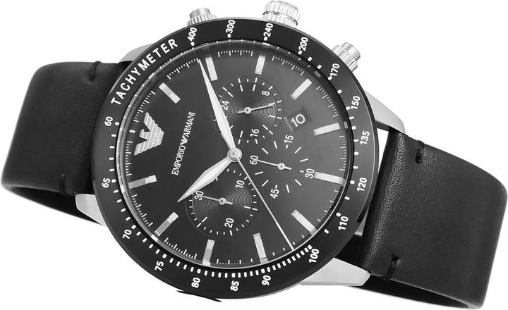 Actual product image Emporio Armani Mario (Analogue wristwatch, Chronograph, 43 mm)