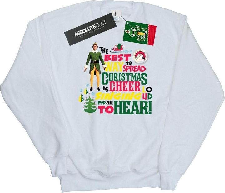 Actual product image Elf Mens Christmas Cheer Sweatshirt (XL)