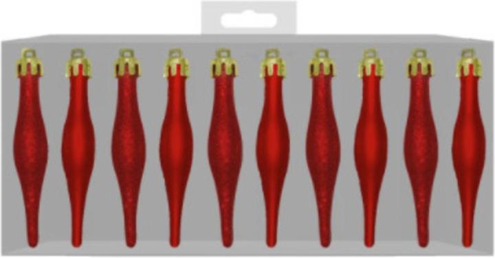 Produktbild Scream Machine Christbaumkugel weihnachtliches Design (10erPack) (10 -teilig)