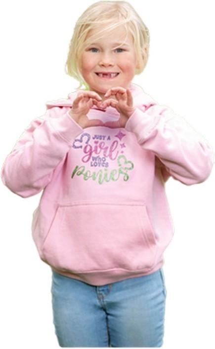 Produktbild British Country Collection Just A Girl Who Loves Ponies Kapuzenpullover (104)