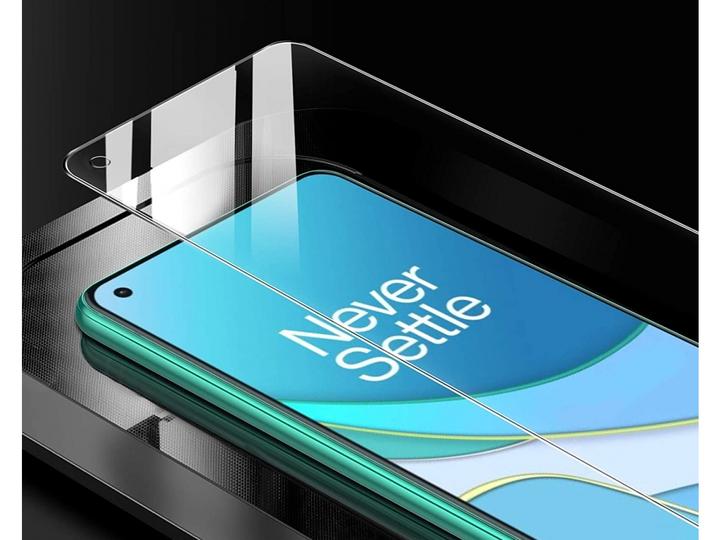 Actual product image Screenguard OnePlus 8T armored glass protective film Case Friendly Design (1 Piece, OnePlus 8T)