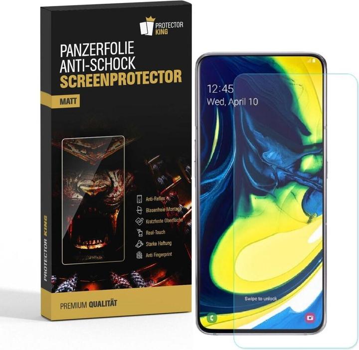 Produktbild Protectorking 6x Panzerfolie Anti-Shock matt entspiegelt (6 Stück, Samsung Galaxy A80)