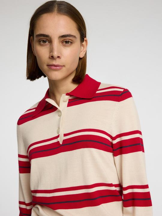 Image du produit Selected Femme 100% Merinowoll Langarm-Poloshirt (L)