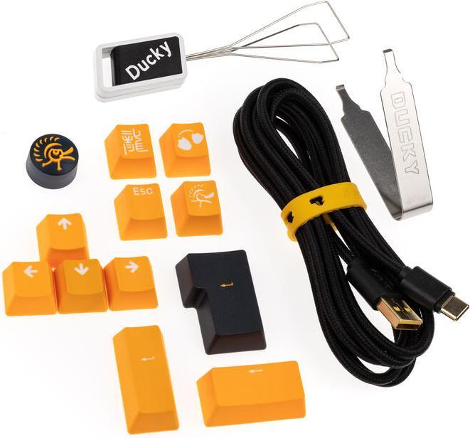 Produktbild Ducky One 3 Pro Nazca Line Gaming Tastatur, mechanisch, 8.000 Hz, Hot Swap, RGB – Cherry MX2A Red, I (DE, Kabelgebunden)