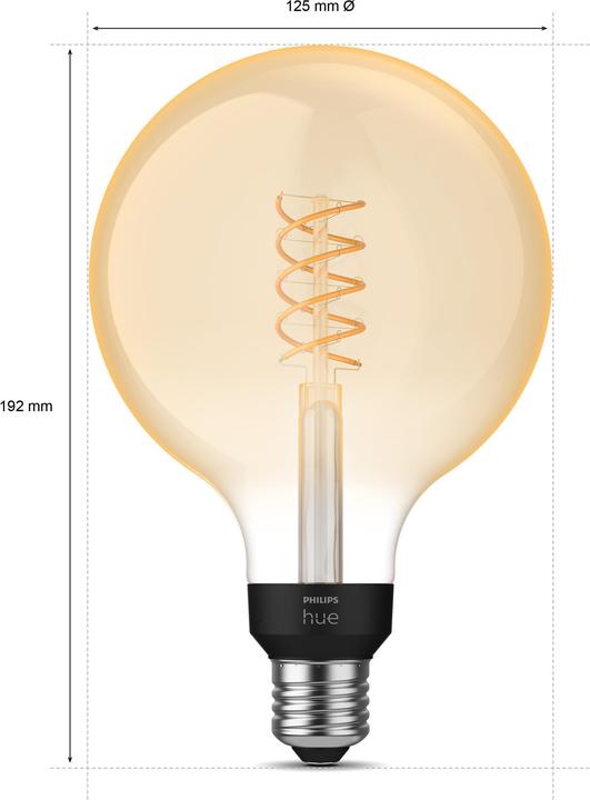 Actual product image Philips Hue Giant BT (E27, 7 W, 550 lm, 1 x, G)
