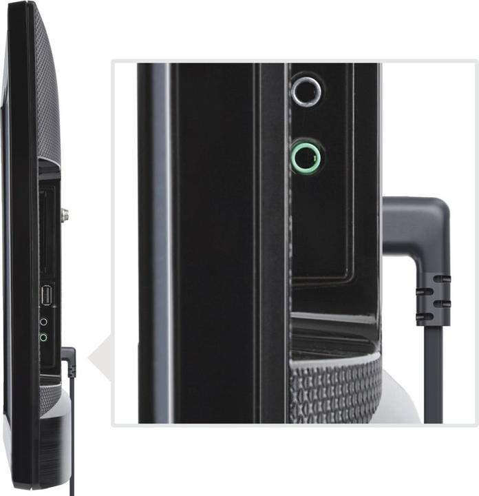 Produktbild Hama Netzkabel, beidseitig gewinkelt, Euro-Stecker, Doppelnut/C7, 5 m, Schwarz (5 m)