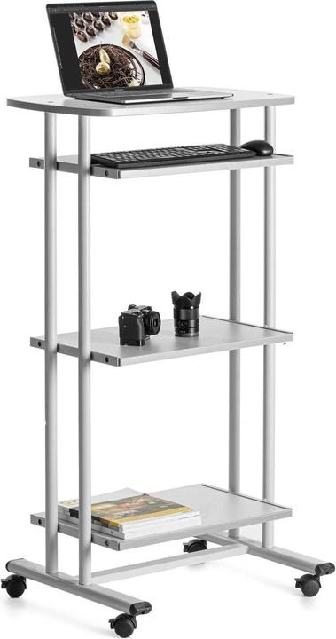 Produktbild Rocada PC-Tisch mit Rollen grau 68,0 x 53,0 x 126,0 cm
