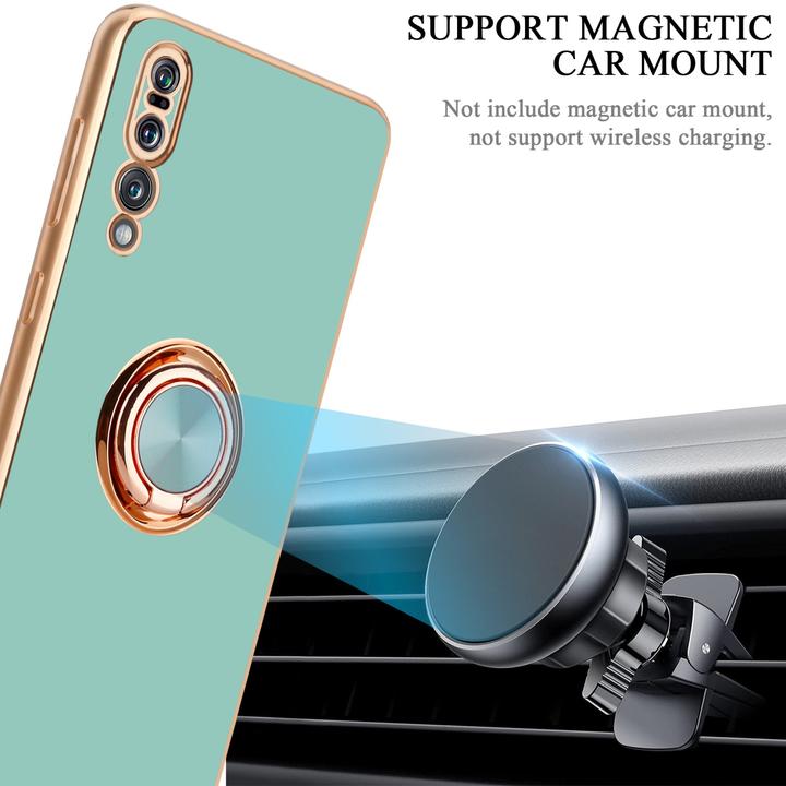 Image du produit Cadorabo Coque pour Huawei P20 PRO / P20 PLUS en TPU avec protection de l'appareil photo et anneau LM089 (Huawei P20 Plus, Huawei P20 Pro)