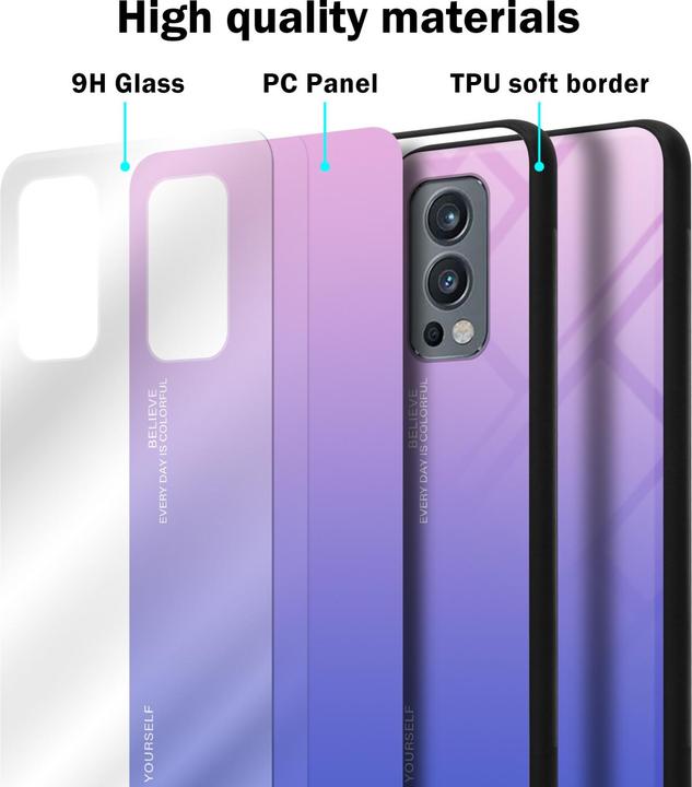 Actual product image Cadorabo TPU 2 colors glass envelope (OnePlus Nord 2 5G)