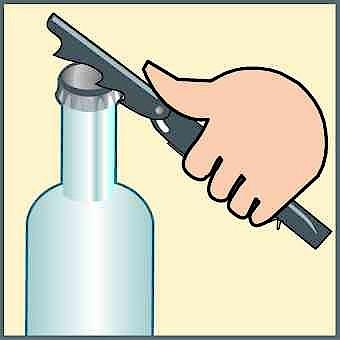 Productafbeelding Fackelmann 49807 Kurkentrekker Sommelier Mes Veelkleurig (Kelnermes)