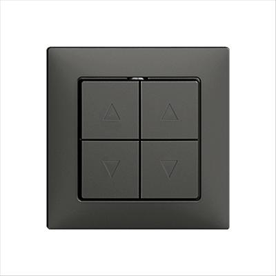 Image du produit Feller Kit de cache pour interrupteur de store 2 canaux noir