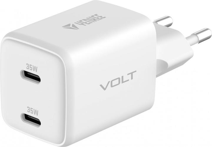 Produktbild Yenkee USB-C Ladegerät 2x18W 3A Power Delivery 3.0 QC3.0 Weiss (35 W)