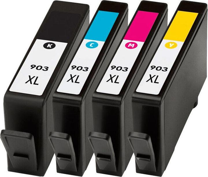 Actual product image Druckfuxx 4x TINTE PATRONEN 903-XL für HP OfficeJet 6950 6960 6962 6968 6970 697