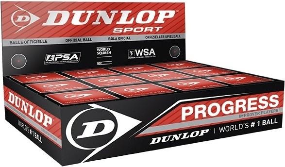 Dunlop Progress Squashbälle 12Erpack