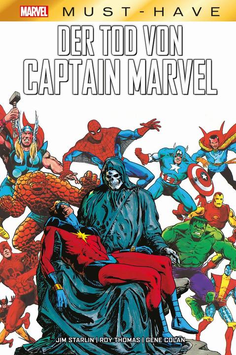 Image du produit Panini Marvel Must-Have: Der Tod von Captain Marvel (Allemand, Doug Moench, Stan Lee, Gene Colan, Jim Starlin, Steve Englehart, Pat Broderick, 2024)