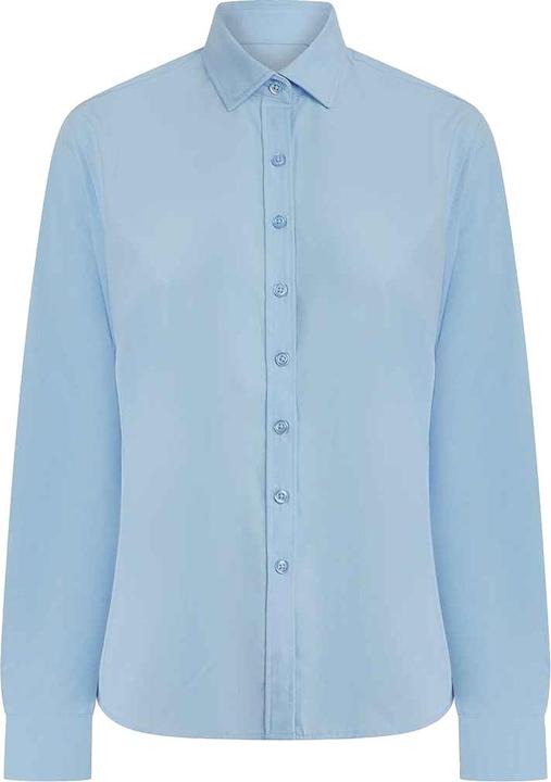 Actual product image Henbury Womens/Ladies Cotton CoolPlus Long-Sleeved Formal Shirt (XL)