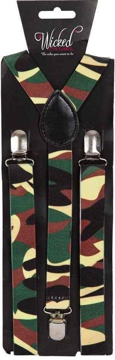 Image du produit Wicked Costumes Bretelles camouflage motif armée
