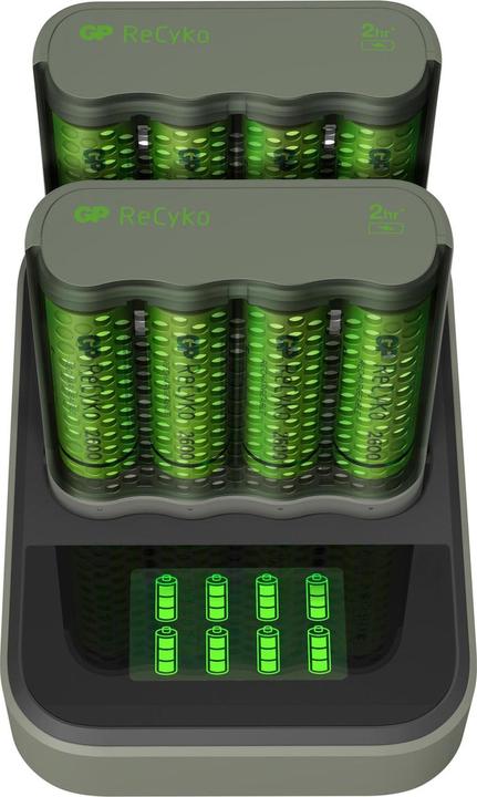 Produktbild GP Batteries Pro-Line Docking Station + 4xAAA + 4xAA (8 Stk., AA, 2100 mAh, Ladegerät inkl. Akku)