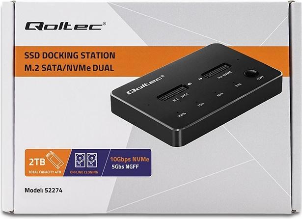 Produktbild Qoltec M.2 SSD-Laufwerk-Dockingstation