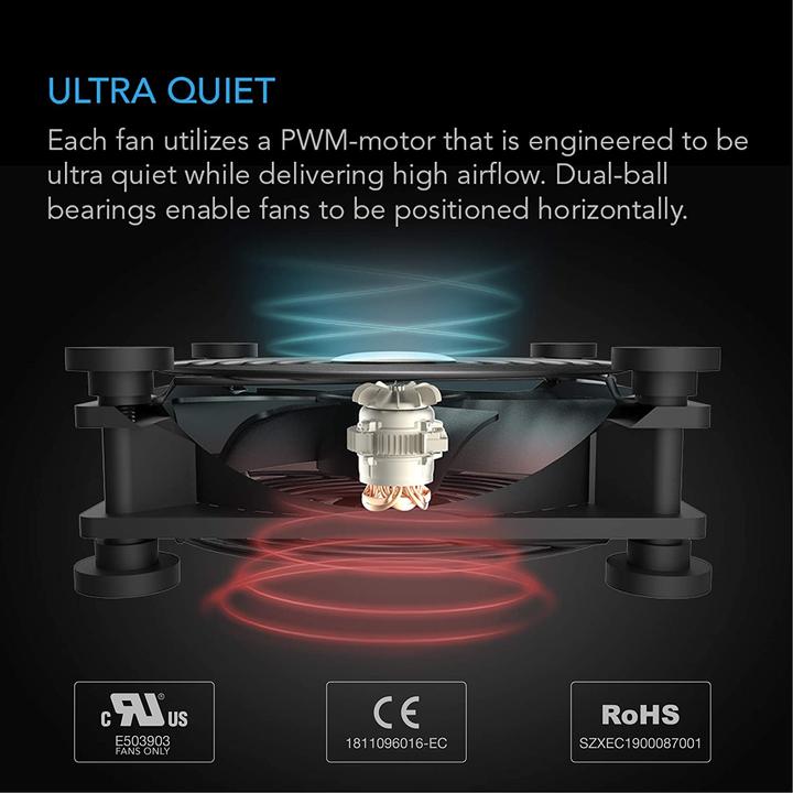 Produktbild AC Infinity 2er Set USB-Lüfter (120 mm, 2 x)